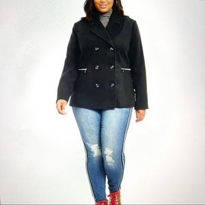 NWOT Maralyn & Me Double Breasted Peacoat (Juniors)